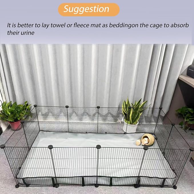 DZWLKJ Guinea Pig Cage Liner, Waterproof and Washable Base, 28"X56", Suitable for Rabbits, Bunny, Chinchillas, Hedgehog, Ferrets and Other Small Animals