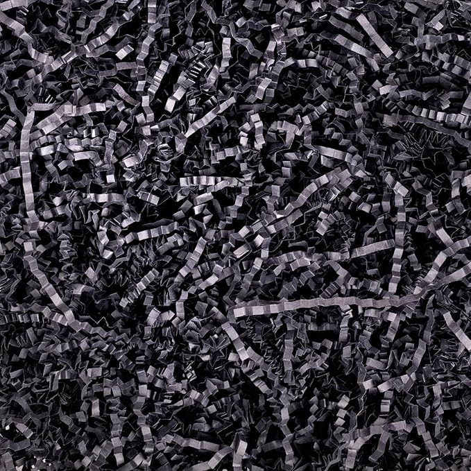 NEWMIAO 1 LB White Crinkle Cut Paper Shred Filler for Gift Baskets Stuffing, Shredded Crinkle Paper for Gift Box Bag Basket Filler Decoration Christmas Wedding Birthday Bridesmaid Gift Wrapping