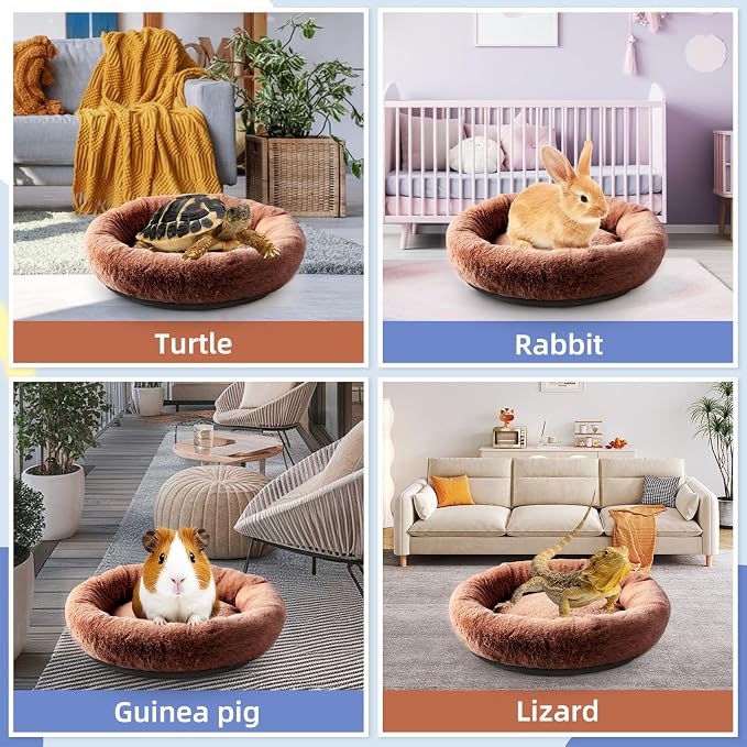 FEBSNOW Guinea Pig Bed, Soft Fleece Hamster Bed for Small Animals | Washable Warm Fleece Material, For Guinea Pigs and Hamsters Other Small Animal, Cosy Sleeping , Anti-Slip Bottom