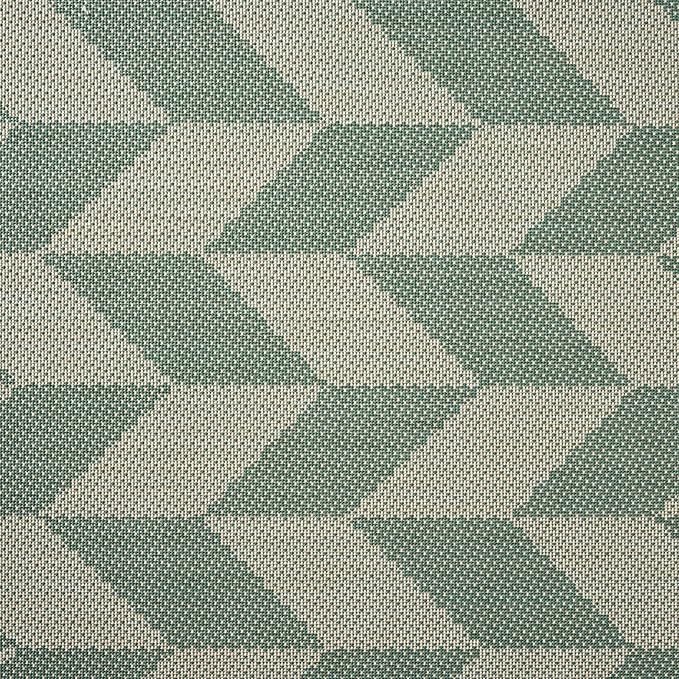 Nicole Miller New York Patio Country Calla Contemporary Herringbone Indoor/Outdoor Area Rug, Beige/Green, 5'2"x7'2"