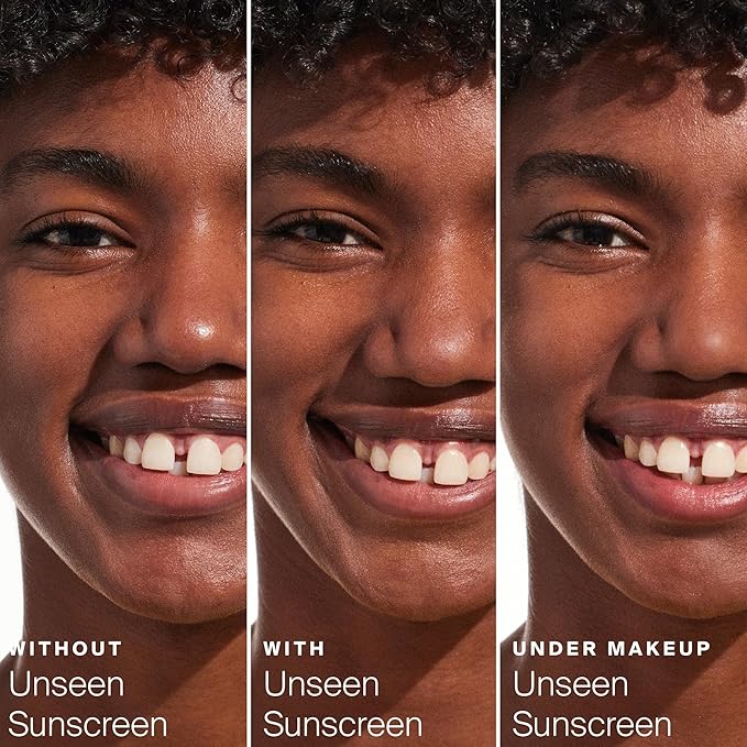 Supergoop! Unseen Sunscreen - SPF 40 - Clear & Invisible Face Sunscreen + Broad Spectrum + Makeup-Gripping Primer - Weightless, Scentless, Oil Free - For All Skin Types & Tones - 0.68 fl oz