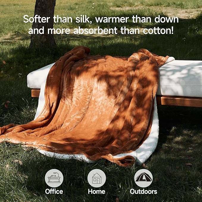 GOTCOZY Heated Blanket Twin Size - Electric Blanket with 6 Heating Levels & 10 Hour Auto Off, ETL Certified (62X84 Inch Biscuit)