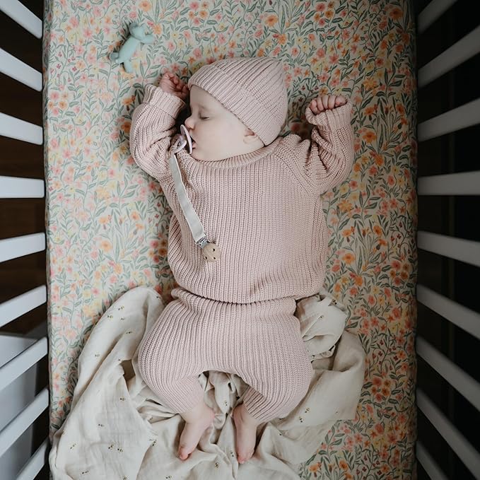 mushie Muslin Baby Swaddle Blanket | 100% Organic Cotton (Bees)