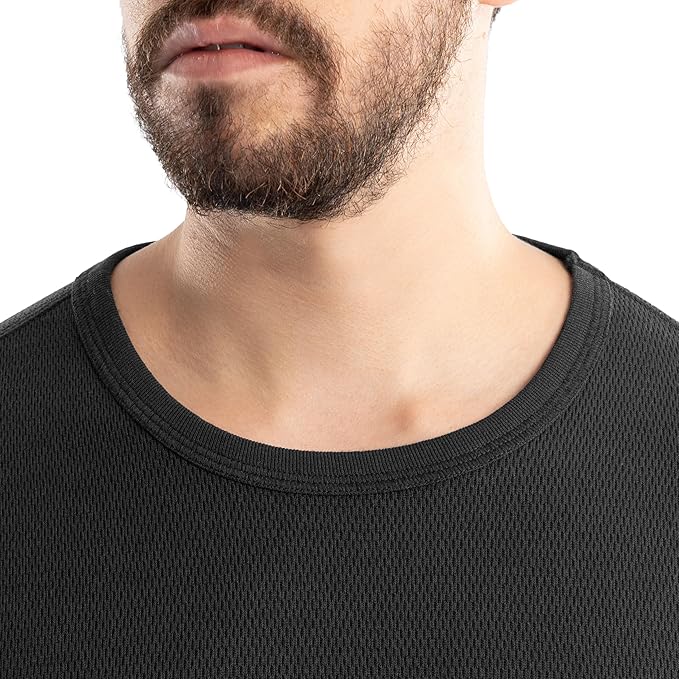 Realtree Men's Heavyweight Cotton Polyester Long Sleeve Thermal Underwear Top