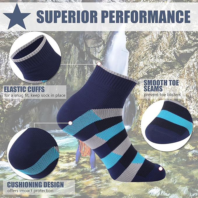 Waterproof Socks Neoprene Unisex Breathable Outdoor Sports Hiking Fishing Wading Crew/Ankle Socks