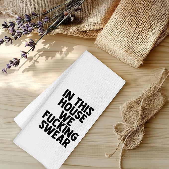 Funny Kitchen Towels, Funny Dish Towels, Hand Towels, Tea Towels for Kitchen, Funny Bathroom Hand Towels, Funny Decor, Funny Towel Gifts for Women, 16x24 Inches