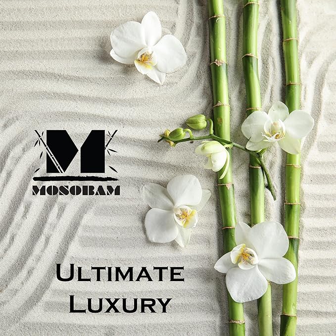 Mosobam Luxury Turkish 8pc Towel Set 30X58 16X30 13X13 Light Grey (Gray) 700 GSM Bamboo Viscose & Aegean Turkish Combed Cotton