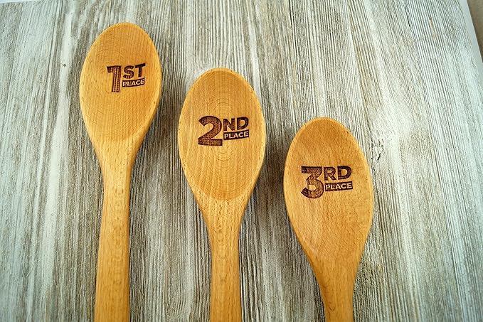 Chili, Chili Cook Off, Chili Cook-Off, Prize, Contest, Personalized spoon, Wooden Spoon, Favor, Event Prize, Engraved Spoon Set Custom, Cook Off Trophy
