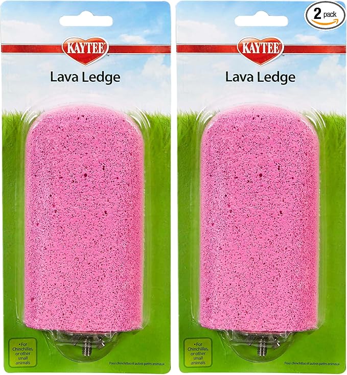 Kaytee Lava Ledge for Attaching to Small Pet Animal Wire Habitats (Pack of 2)