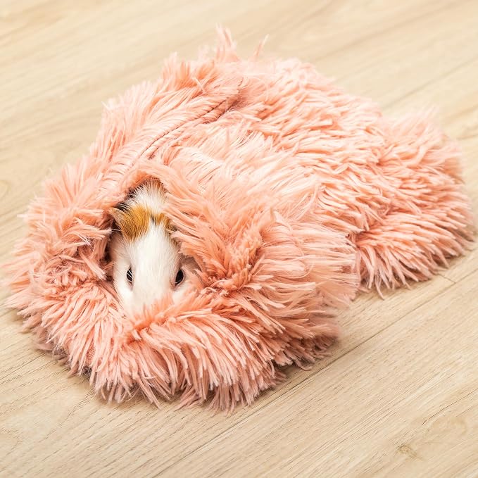 Guinea Pig Blankets 4 Pack, Warm Cozy Fleece Pet Cage Accessories | Washable Cold Weather Small Animal Bedding Mat Cage Liners for Hedgehog, Rabbit, Hamster, Chinchilla (17.7x17.7in)