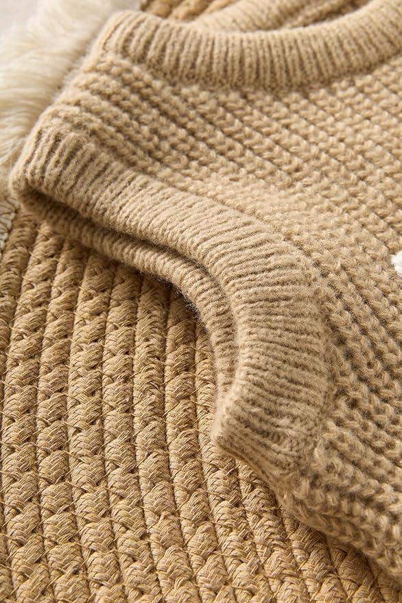 Personalized Knit Baby Boy Girl Sweater with Name Custom Pullover Sweatshirt Custom Baby Gifts