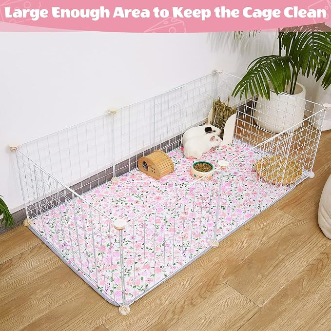 Unicorn Catcher 2 Pack Washable Guinea Pig Cage Liner, Waterproof Bedding | Reusable Absorbent Bedding For Rabbits, Hamsters, And Hedgehogs With A Leak-Proof Design To Keep Cages Dry And Clean