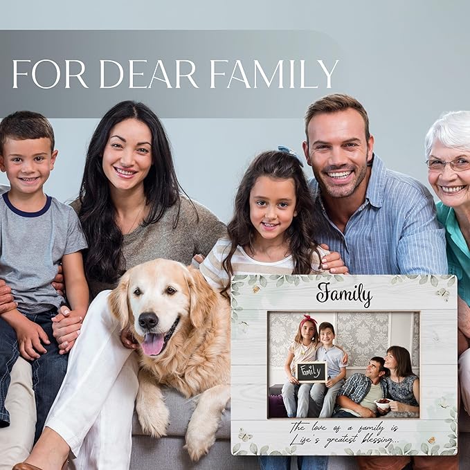 Family Picture Frame 5x7, Family Gifts Photo Frame, Gift for Family, Best Family Gifts, New Home Gifts, House Warming Gifts New Home, Long Distance Family Gifts, Family Gifts Ideas