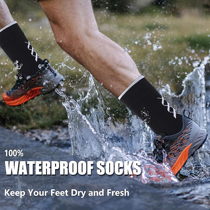 Waterproof Socks Neoprene Unisex Breathable Outdoor Sports Hiking Fishing Wading Crew/Ankle Socks