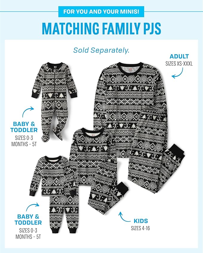 The Children's Place unisex-baby And Kids, Sibling Matching, Holiday Pajama Sets, Cotton