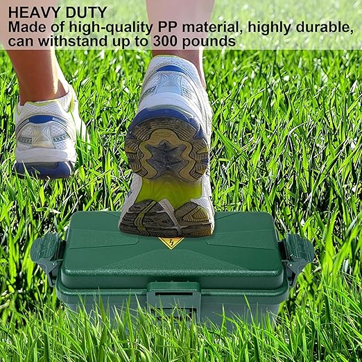 Outdoor Electrical Box Waterproof IP54-rated Outdoor Outlet Box Black Outdoor Extension Cord Cover Box (Inner 6.5 x 3.5 x 2.2inch) Wall-Hangable Waterproof Box for Protect Outlet(2 PCS Green)