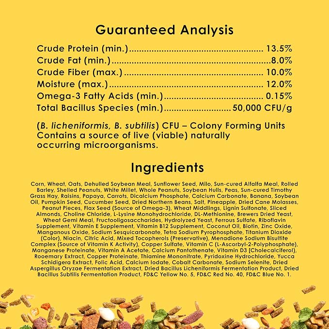 Kaytee Fiesta Mouse & Rat Food, Nutritious Blend, 4.5 Pounds | More mealtime fun. Mouse food blend. Fruits, veggies, rat enrichment