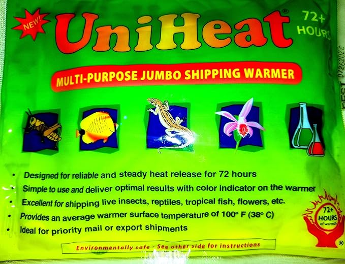 Uniheat 10 Pack 72 Hour Heat Pack - for Baby Chicks, Plants, Fish and Retiles