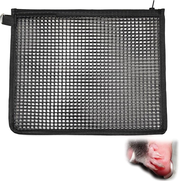 Sugar Glider Nail Trimmer Nails Trimming Pouch Mesh Trim Bag for Guinea Pig Rat Ferrets Small Pets
