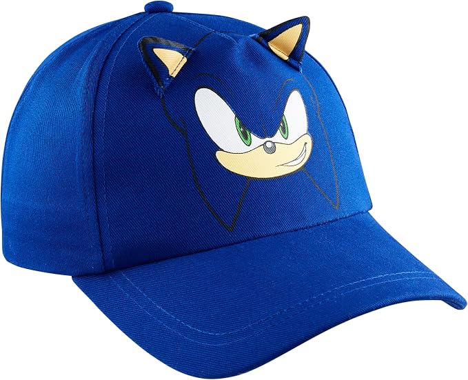 Sonic the Hedgehog Boys Baseball Cap Kids Sun Hat for Summer Beach Outdoor Play Cotton Ball Cap Gifts for Boys