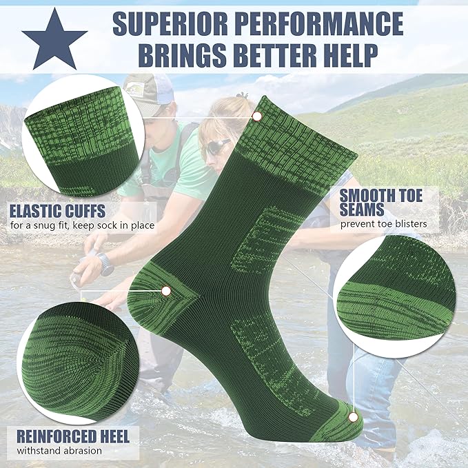 Waterproof Socks Neoprene Unisex Breathable Outdoor Sports Hiking Fishing Wading Crew/Ankle Socks