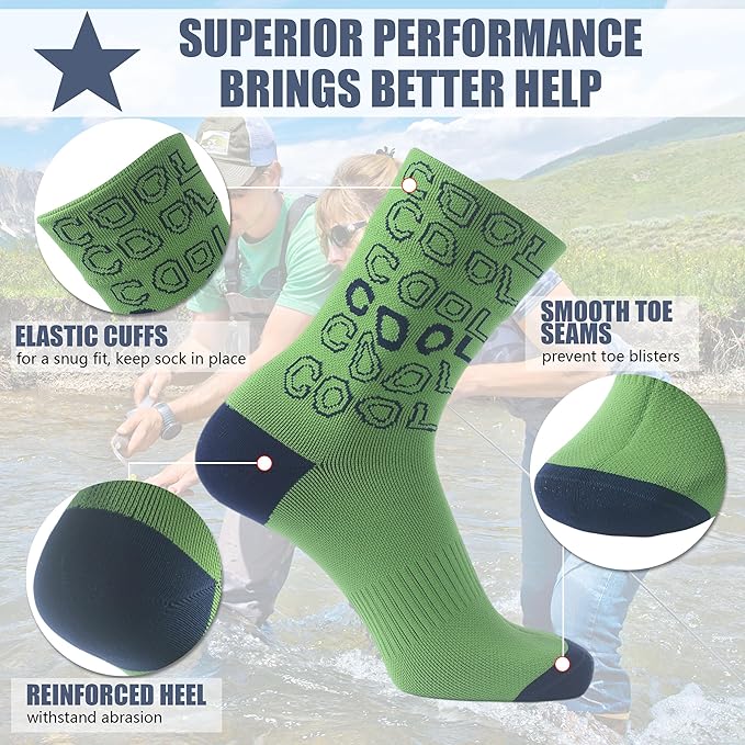 Waterproof Socks Neoprene Unisex Breathable Outdoor Sports Hiking Fishing Wading Crew/Ankle Socks