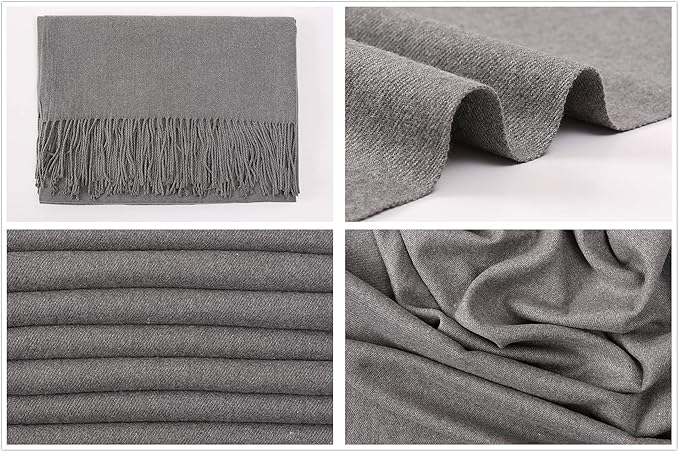 RIIQIICHY Women's Scarf Pashmina Shawls and Wraps for Evening Dress Bridesmaid Wedding Bridal Winter Warm Long Large Scarves