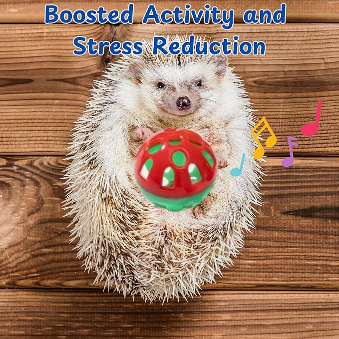 Hedgehog Hideout Nest with Bell Ball Toy, Cave Bed Nest Hedgehog Hideout, Guinea Pig Bed, Small Animals Warm House Cage Supplies, Hedgehogs Accessories, Hamster Cage Accessories (Green Hide)