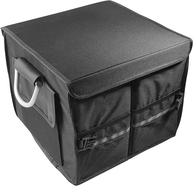 Trunk Organizer,Car Accessories Car Organizers and Storage,Collapsible Waterproof Oxford Trunk Organizer for SUV with Aluminium Alloy Handle,Suitable for All Trucks,SUVs,Vans,Jeeps,and Cars