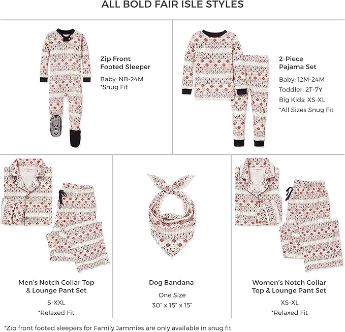 Burt's Bees Baby Baby Family Jammies Matching Holiday Organic Cotton Pajamas