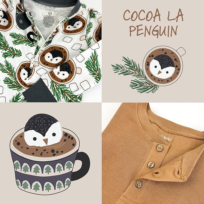 JAMIE Matching Family Jammies Holiday Pajamas 100% Organic Cotton PJs Adults, Kids, Toddlers, Baby, Pets