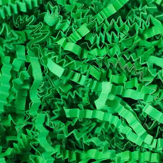 Bobobag - 1LB Crinkle Cut Paper Shred Filler Recyclable Gift Wrap Confetti Raffia Grass Shred Paper for Easter Baskets Filler Creative Eggs Decor (Green)