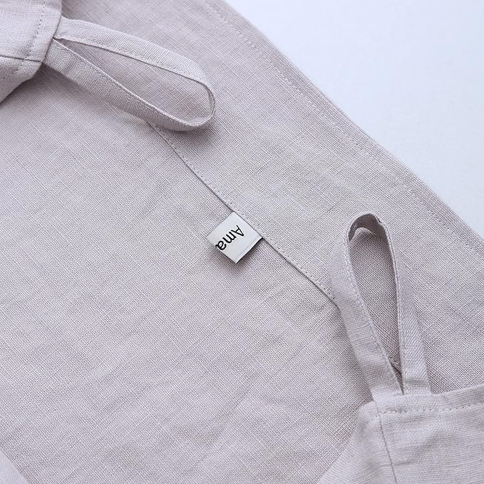 Amazhiyu Pure Linen Over The Door Laundry Hanging Hamper Bag for Holding Dirty Clothes and Saving Space Light Grey
