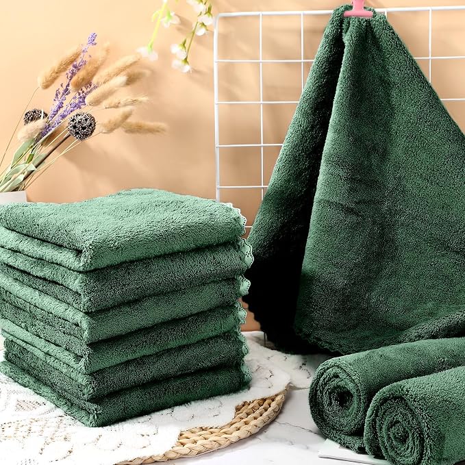 SmoothNovelty 5 Waterproof Guinea Pig Blankets, Dark Green, 18 x 24 Inch | Waterproof Pee Pad, Washable Coral Fleece Cage Liner, Absorbent Bedding Mat, for Guinea Pig Rabbit Hamster