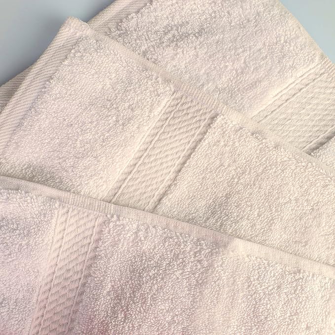 BNM Egyptian Cotton Heavyweight Towels, Ideal For Bathroom, Shower, Spa, Hotel, 800 GSM, Face/ Washcloths, Hand Towels, Bath Towels, Highly-Absorbent, Luxury Home Basics, 9 Piece Towel Set, Cream