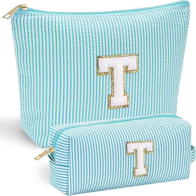YOOLIFE Cute Cosmetic Bag Travel Bag - Makeup Bag Large Makeup Bag Make Up Bag Travel Cosmetic Bag Travel Size Toiletries Personalized Daughter Gifts Sister Gifts for Women Her Birthday Gifts Gift T