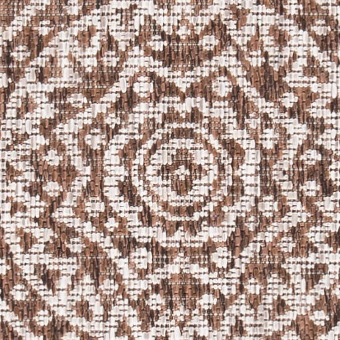 SAFAVIEH Washable Rug Outdoor Courtyard Collection - 2'3" x 8' Runner, Light Beige & Light Brown, Non-Shedding & Easy Cleaning, Ideal for Patio, Entryway, Mudroom, Hallway, Kitchen (CY8734-36312)