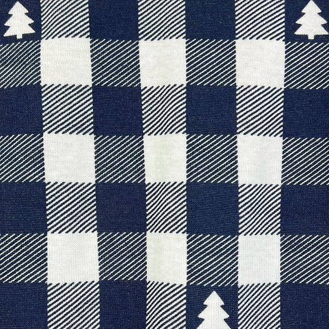 JAMIE Matching Family Jammies Holiday Pajamas 100% Organic Cotton PJs Adults, Kids, Toddlers, Baby, Pets