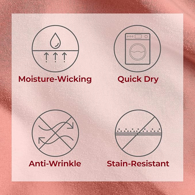 Mellanni Twin Sheets Set - 3 PC Iconic Collection Bedding - Hotel Luxury, Extra Soft, Cooling Bed Sheets - Wrinkle, Fade, Stain Resistant (Twin, Coral)