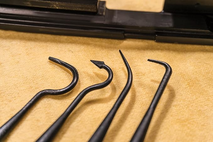 Tipton Cleaning Picks with Shaped Ends, 4 Pack, Polymer, Stainless Steel, for Cleaning, Maintenance, and Gunsmithing