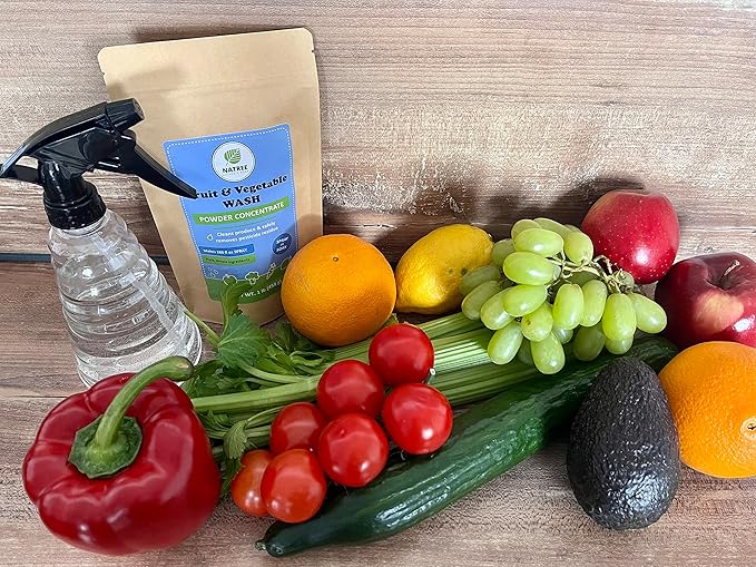 Fruit and Vegetable Wash - All Natural, Organic - Powder Concentrate 1 lb