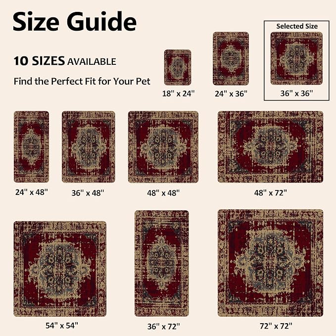 Tapete Higiênico Lavável e Reutilizável para Cães, 36x36 Polegadas, 2 Unidades