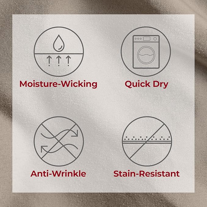 Mellanni Extra Deep Twin XL Sheets - 3 PC Iconic Collection Bedding - Hotel Luxury, Ultra Soft, Cooling Bed Sheets - Wrinkle, Fade, Stain Resistant (Twin Extra Long, Tan)