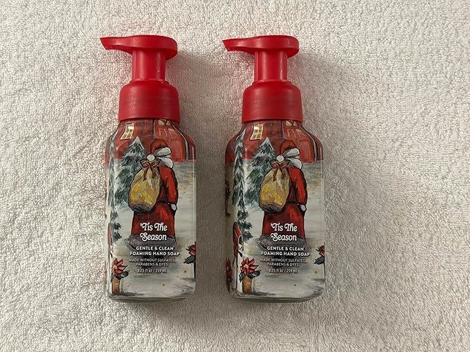 Tis The Season Gentle & Clean Foaming Hand Soap, 8.75 fl oz / 259 mL each, Full Size, Pack of 2 (Packaging May Vary)