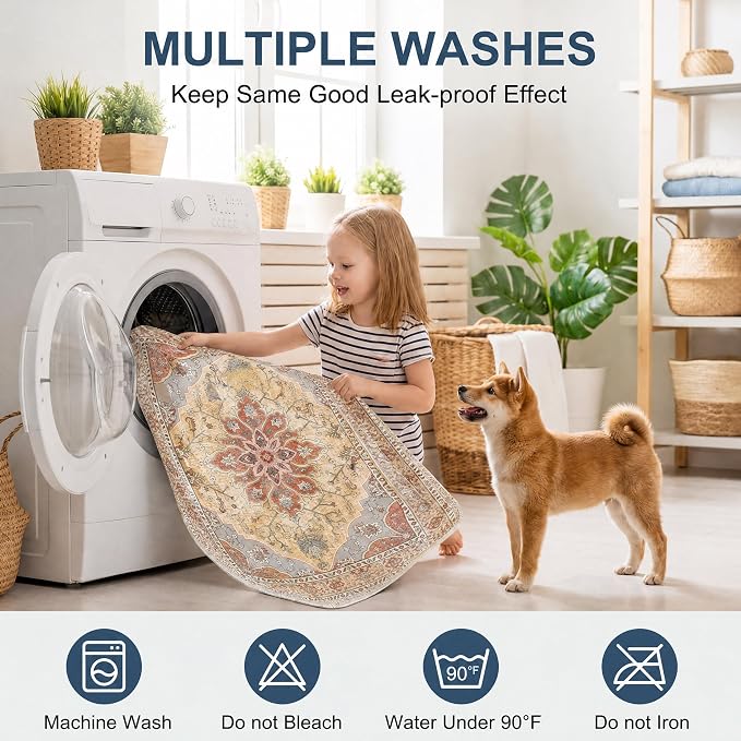 Washable Guinea Pig Pee Pads,Absorbent Reusable Guinea Pig Cage Liners,Waterproof,Leak-Proof & Non-Slip Potty Pads for Small Animals Rabbit Hamster Rat.(Orange Amber Floral,24"x48")