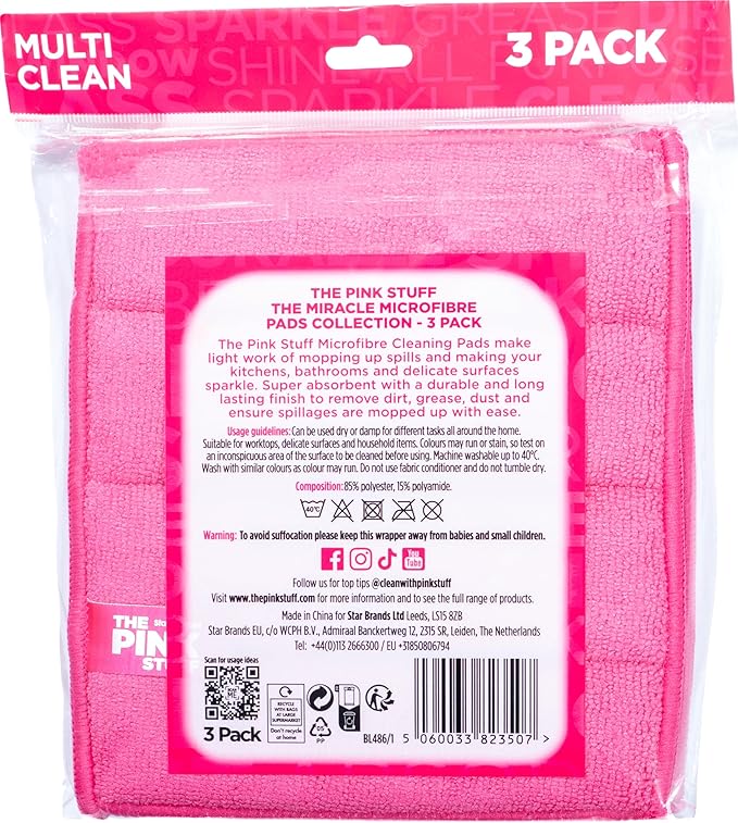 Stardrops – The Pink Stuff – Miracle Microfibre Pad Collection (Pack of 27)