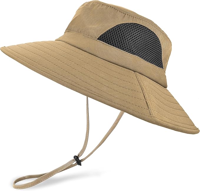 EINSKEY Wide Brim Sun Hat, UPF 50+ UV Protection Waterproof Packable Bucket Hat for Men & Women, Fishing Hiking Beach Garden