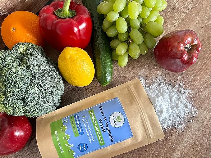 Fruit and Vegetable Wash - All Natural, Organic - Powder Concentrate 8 oz.