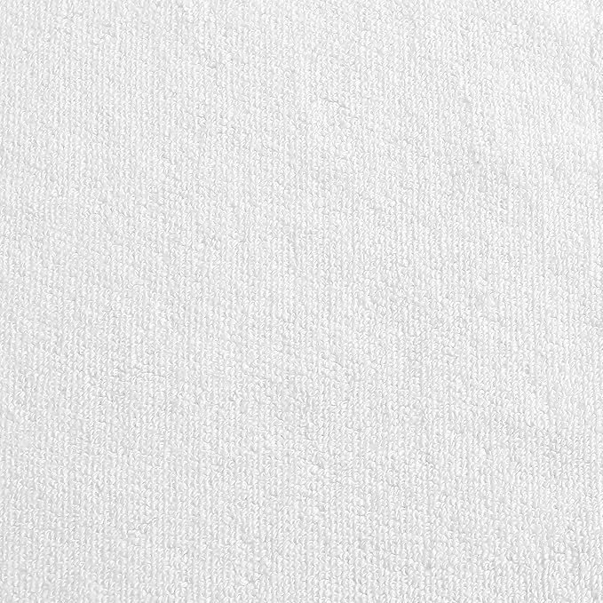 Vera Wang - Bath Towels, Super Soft 100% Cotton Towel Set, Highly Absorbent with a Medium-Weight Plush Feel, Low Linting & Fade Resistant Bathroom Towels (Sculpted Pleat White, 6 Piece)