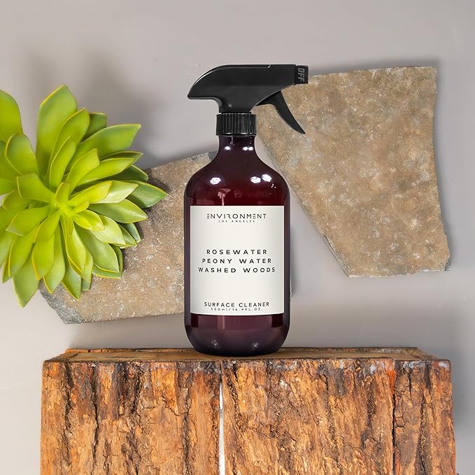 ENVIRONMENT Inspired by Designer Perfume IM L'Eau Surface Cleaner, 16oz Luxury Surface Cleaner (Rosewater | Peony Water | Washed Woods) Home Essentials, Scented Cleaning Products, Vegan & Cruelty-Free